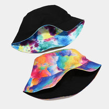 Load image into Gallery viewer, Tie Dyed Reversible Bucket Hat
