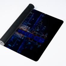 Load image into Gallery viewer, City Lights at Night Custom Rectangular Non-slip Mouse Pad 16" x 35"