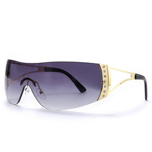 Load image into Gallery viewer, Retro Oversized Wrap Around Sun Glasses UV400 2022 Fashion Eyewear Shades