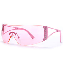 Load image into Gallery viewer, Retro Oversized Wrap Around Sun Glasses UV400 2022 Fashion Eyewear Shades