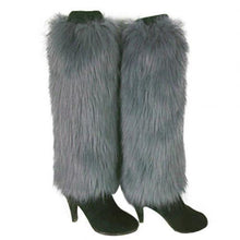 Load image into Gallery viewer, Warm Furry High Fashion Faux Fur Leg Warmers Boot Covers