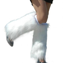 Load image into Gallery viewer, Warm Furry High Fashion Faux Fur Leg Warmers Boot Covers