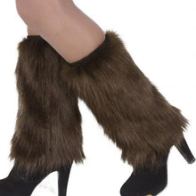 Load image into Gallery viewer, Warm Furry High Fashion Faux Fur Leg Warmers Boot Covers