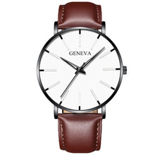 Load image into Gallery viewer, Geneva Leather or Stainless Steel Mesh Belt Quartz Watch 21 Style Choice