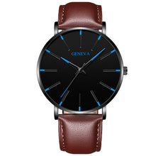 Load image into Gallery viewer, Geneva Leather or Stainless Steel Mesh Belt Quartz Watch 21 Style Choice