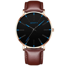 Load image into Gallery viewer, Geneva Leather or Stainless Steel Mesh Belt Quartz Watch 21 Style Choice