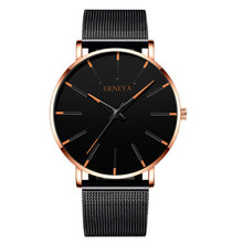 Load image into Gallery viewer, Geneva Leather or Stainless Steel Mesh Belt Quartz Watch 21 Style Choice