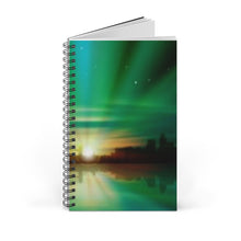Load image into Gallery viewer, Green Sunrise 5x8 Spiral Bound Journal, Diary, Notebook, Available in Dot Grid, Lined, Blank, Task