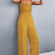 Load image into Gallery viewer, Retro Small Polka Dot Wide Leg Casual Jumsuit