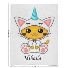 Load image into Gallery viewer, Personalized and Customizable Anti-pilling Plush Blanket 60" × 80''
