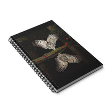 Load image into Gallery viewer, Owl On The Water 5x8 Spiral Bound Journal, Diary, Notebook, Available in Dot Grid, Lined, Blank, Task