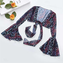 Load image into Gallery viewer, Dark Leopard Print Triangle String Bikini Bathing Suit and Smock Coverup