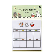 Load image into Gallery viewer, 5 Inch 30 Sheets Sunny Day Weekly Plan To Do List Sticky Notes