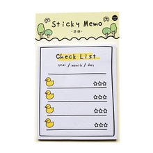 Load image into Gallery viewer, 5 Inch 30 Sheets Sunny Day Weekly Plan To Do List Sticky Notes