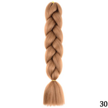 Load image into Gallery viewer, Ombre Jumbo Braid 24 Inches Synthetic Braiding Hair Extension For Women DIY Hair Braids Pink Purple Yellow Gray 1