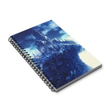 Load image into Gallery viewer, Winter Castle 5x8 Spiral Bound Notebook, Journal, Diary, Available in Dot Grid Notebook, Lined Notebook, Blank Notebook, Task Notebook