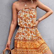 Load image into Gallery viewer, Bohemian Floral Bandeau Dress