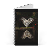 Load image into Gallery viewer, Owl On The Water 5x8 Spiral Bound Journal, Diary, Notebook, Available in Dot Grid, Lined, Blank, Task
