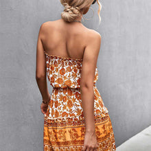 Load image into Gallery viewer, Bohemian Floral Bandeau Dress