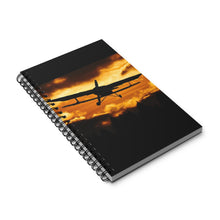 Load image into Gallery viewer, Evening Flight 5x8 Spiral Bound Journal, Diary, Notebook, Available in Dot Grid, Lined, Blank, Task