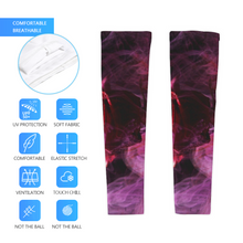 Load image into Gallery viewer, Purple Rose Unisex UV Protection Ice Arm Sleeves