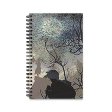 Load image into Gallery viewer, The Wanderer 5x8 Spiral Bound Journal, Diary, Notebook, Available in Dot Grid, Lined, Blank, Task