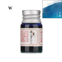 Load image into Gallery viewer, 5ml 24 Glitter Powder Colored Ink Calligraphy Writing Feather Fountain Pen Ink