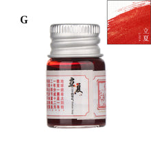 Load image into Gallery viewer, 5ml 24 Glitter Powder Colored Ink Calligraphy Writing Feather Fountain Pen Ink