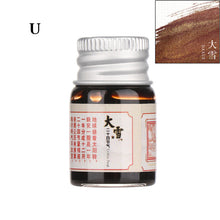 Load image into Gallery viewer, 5ml 24 Glitter Powder Colored Ink Calligraphy Writing Feather Fountain Pen Ink