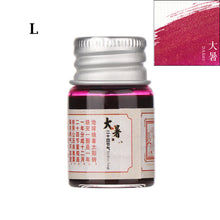 Load image into Gallery viewer, 5ml 24 Glitter Powder Colored Ink Calligraphy Writing Feather Fountain Pen Ink