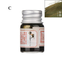 Load image into Gallery viewer, 5ml 24 Glitter Powder Colored Ink Calligraphy Writing Feather Fountain Pen Ink