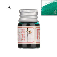 Load image into Gallery viewer, 5ml 24 Glitter Powder Colored Ink Calligraphy Writing Feather Fountain Pen Ink