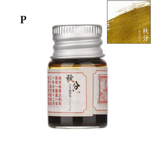 Load image into Gallery viewer, 5ml 24 Glitter Powder Colored Ink Calligraphy Writing Feather Fountain Pen Ink