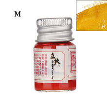 Load image into Gallery viewer, 5ml 24 Glitter Powder Colored Ink Calligraphy Writing Feather Fountain Pen Ink