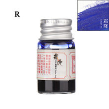 Load image into Gallery viewer, 5ml 24 Glitter Powder Colored Ink Calligraphy Writing Feather Fountain Pen Ink