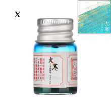 Load image into Gallery viewer, 5ml 24 Glitter Powder Colored Ink Calligraphy Writing Feather Fountain Pen Ink