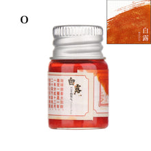Load image into Gallery viewer, 5ml 24 Glitter Powder Colored Ink Calligraphy Writing Feather Fountain Pen Ink