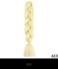 Load image into Gallery viewer, Ombre Jumbo Braid 24 Inches Synthetic Braiding Hair Extension For Women DIY Hair Braids Pink Purple Yellow Gray 1