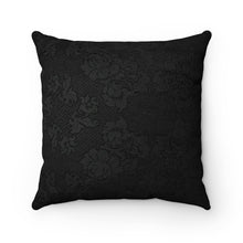 Load image into Gallery viewer, Unique Faux Suede Throw Pillow Black Beauty, Pillow Included, Beautiful Decorative Faux Suede Cushions, Unique Luxury Cushions, 4 Sizes