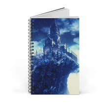 Load image into Gallery viewer, Winter Castle 5x8 Spiral Bound Notebook, Journal, Diary, Available in Dot Grid Notebook, Lined Notebook, Blank Notebook, Task Notebook