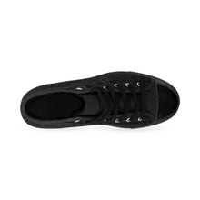 Load image into Gallery viewer, Women's Black Beauty High-top Sneakers, Sizes 6-12, Stylish Unique Shoes, Cool Alternative Styles, Edgy Rock Style Shoes, Fashionable Sneakers