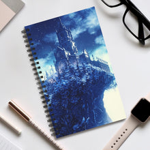Load image into Gallery viewer, Winter Castle 5x8 Spiral Bound Notebook, Journal, Diary, Available in Dot Grid Notebook, Lined Notebook, Blank Notebook, Task Notebook