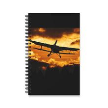 Load image into Gallery viewer, Evening Flight 5x8 Spiral Bound Journal, Diary, Notebook, Available in Dot Grid, Lined, Blank, Task