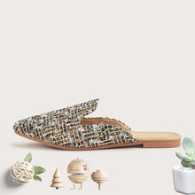 Load image into Gallery viewer, Beach Sandals Linen Slides