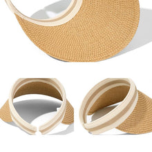 Load image into Gallery viewer, Large Eaves Sraw Hat Sun Visor EmptyTop