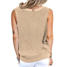 Load image into Gallery viewer, Reversable Waffle Knit Criss Cross Sleeveless Top