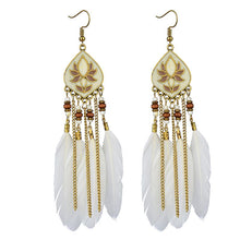 Load image into Gallery viewer, White Feathers + Lotus