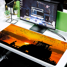 Load image into Gallery viewer, Long Day in The Tractor Custom Rectangular Non-slip Mouse Pad 16" x 35"