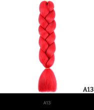Load image into Gallery viewer, Ombre Jumbo Braid 24 Inches Synthetic Hair Extensions For Women DIY Hair Braids Pink Purple Yellow Gray Multi Colors 2