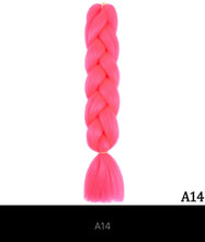Load image into Gallery viewer, Ombre Jumbo Braid 24 Inches Synthetic Braiding Hair Extension For Women DIY Hair Braids Pink Purple Yellow Gray 1